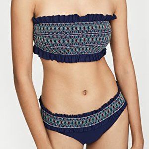 Tory Burch Costa Bandeau Bikini Top and Bottom